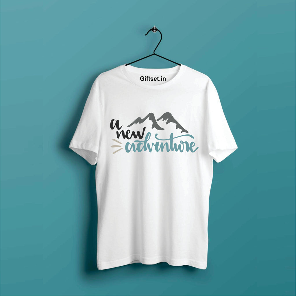 NEW ADVENTURE PRINTED COTTON T SHIRT