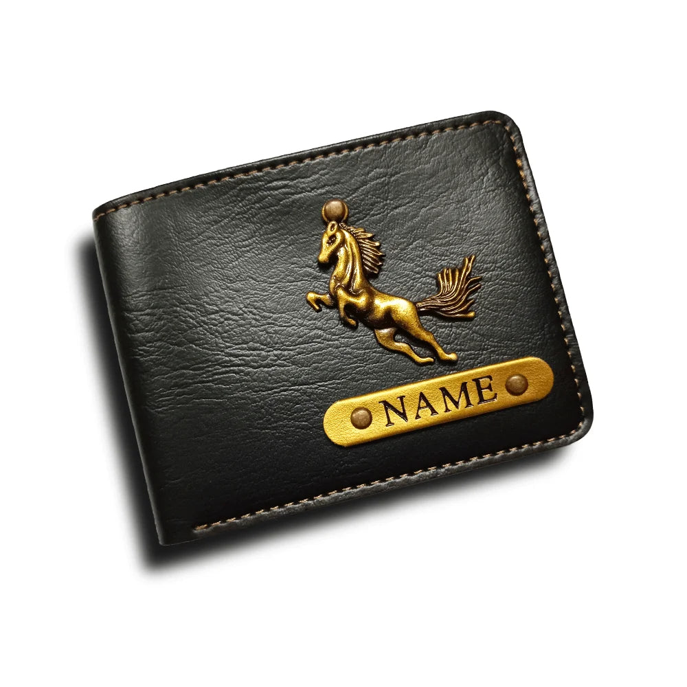 Personalized Men's Wallet - Black