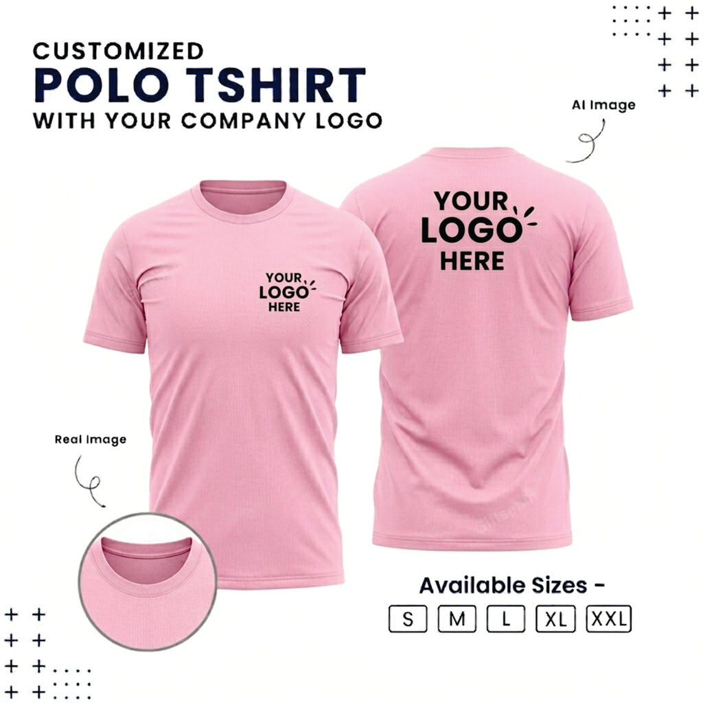 Personalized Regular T-Shirt With Your Company Logo | Order Logo Printed Tees | Giftset.in
