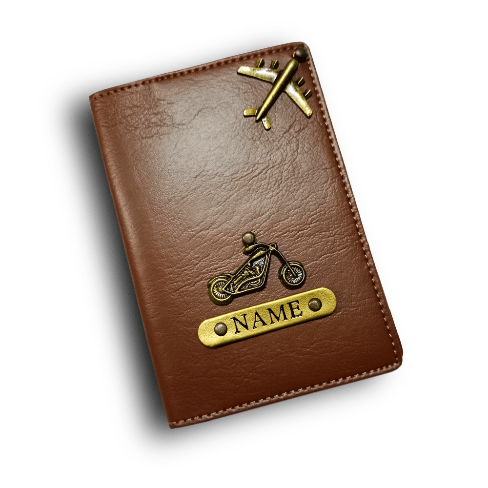 Personalized Passport Cover - Dark Brown