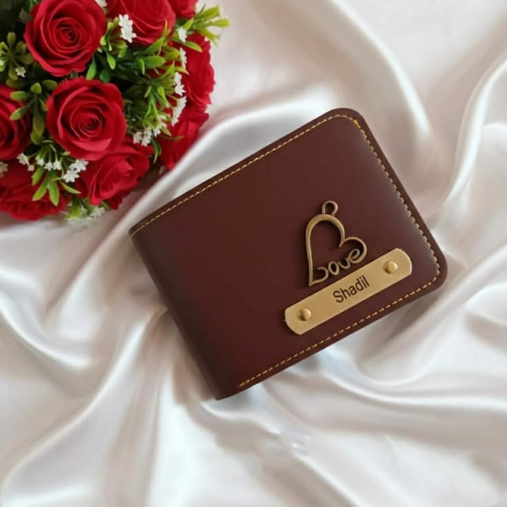 Personalized Men's Wallet - Dark Brown