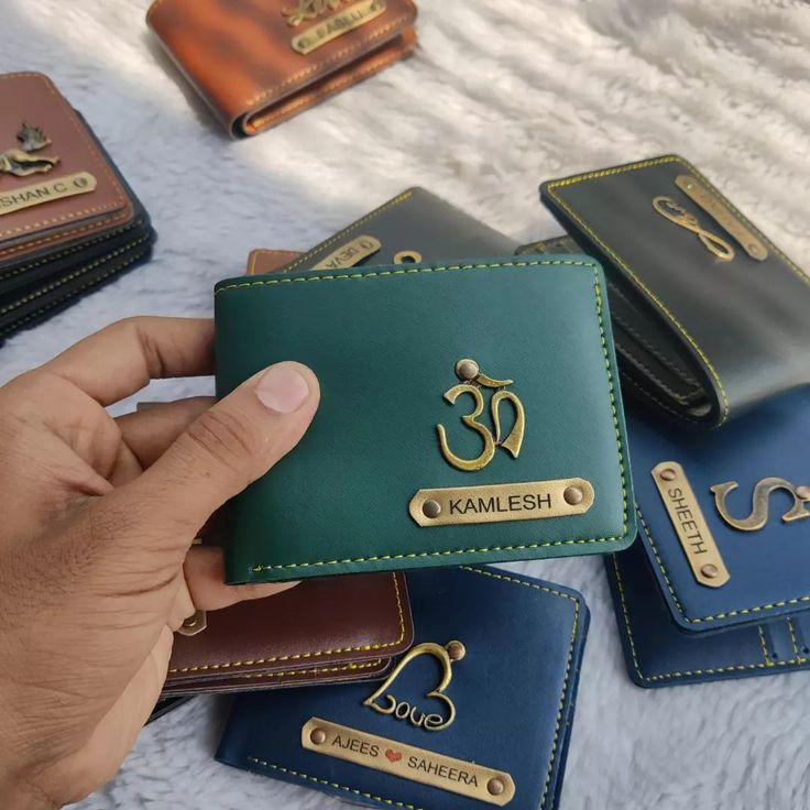 Personalized Men's Wallet - Green