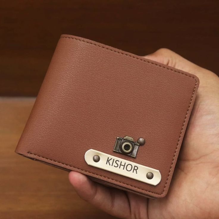Personalized Men's Wallet - Dark Brown