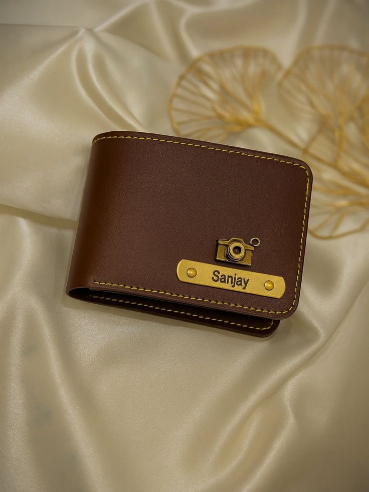 Personalized Men's Wallet - Dark Brown
