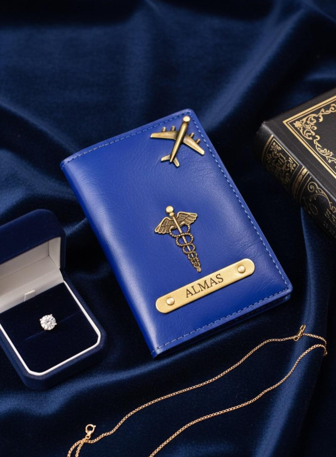 Personalized Passport Cover - Royal Blue