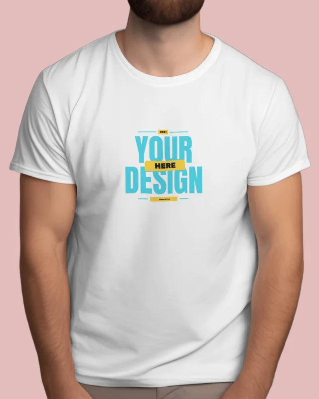 Men's Customized White T-shirt