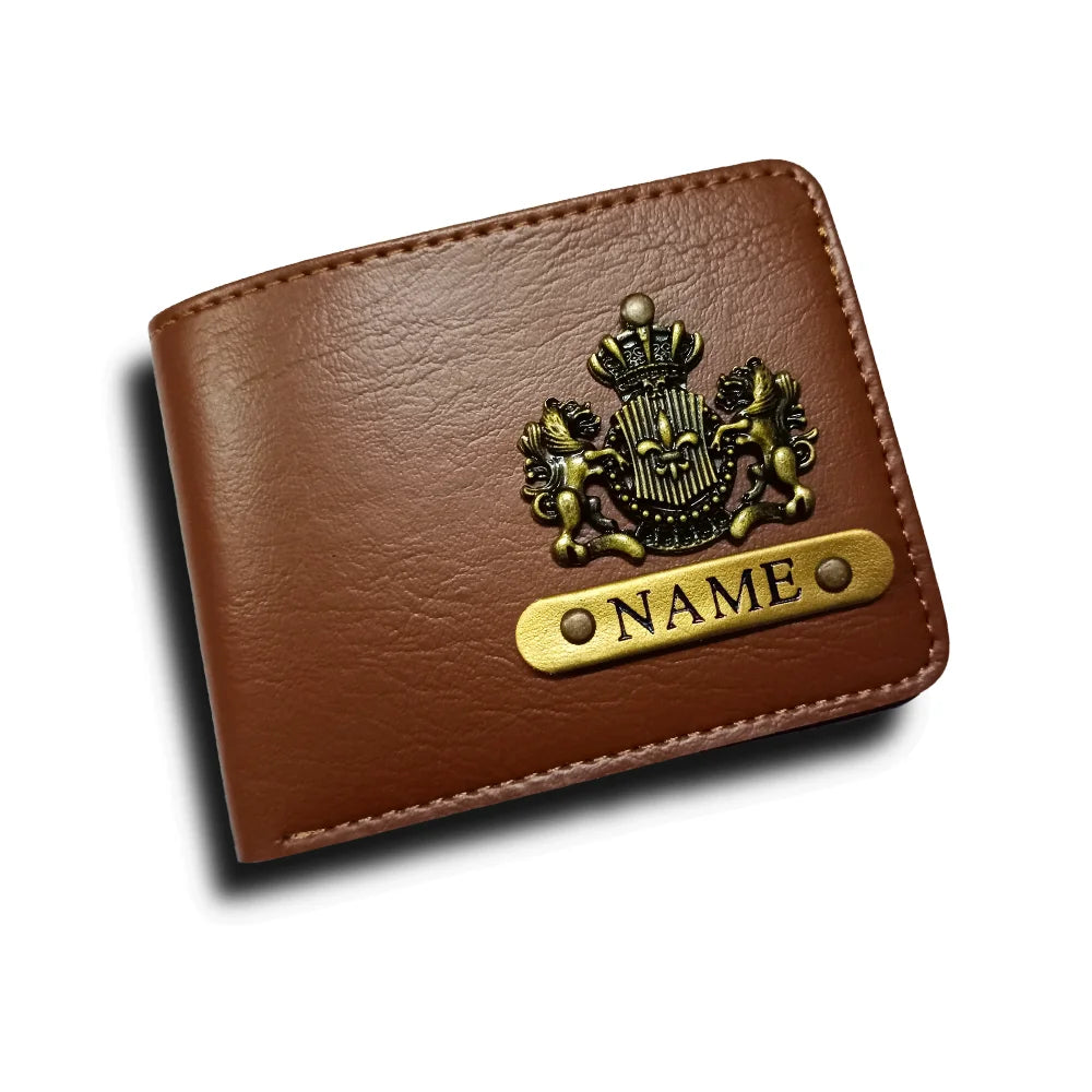 Personalized Men's Wallet - Dark Brown